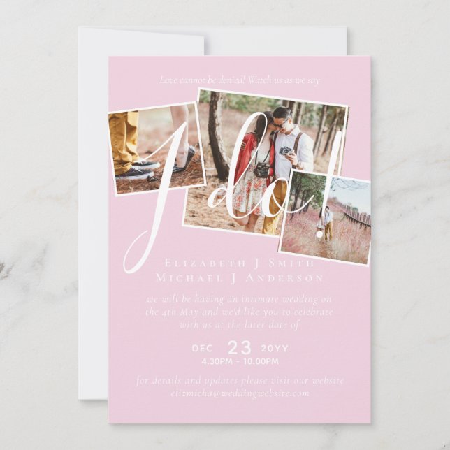 Senareläggning av bröllop, ändring av datummottagn (Framsida)