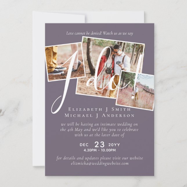 Senareläggning av bröllop, ändring av datummottagn (Framsida)