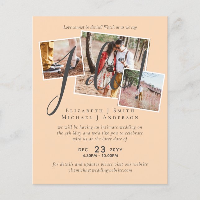 Senareläggning av bröllop, ändring av datummottagn (Framsida)