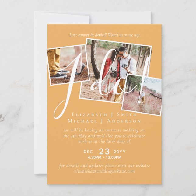 Senareläggning av bröllop, ändring av datummottagn (Framsida)