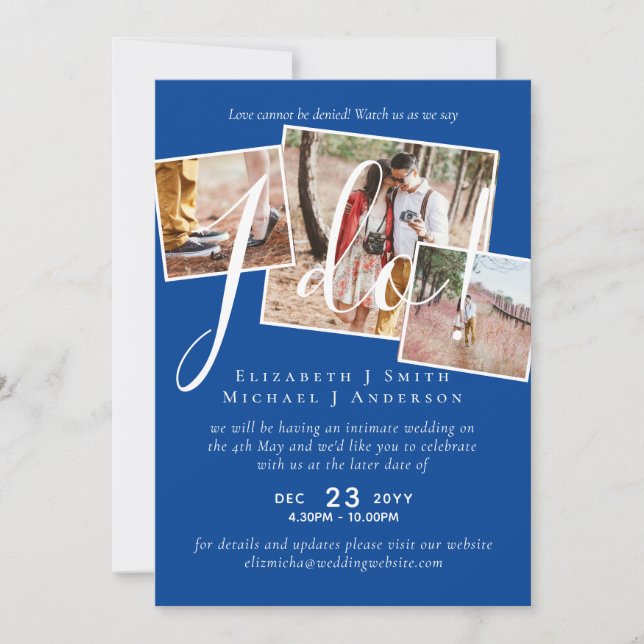 Senareläggning av bröllop, ändring av datummottagn (Framsida)