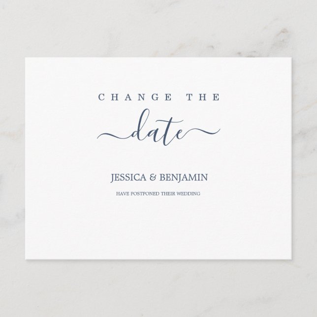 Senareläggning av Bröllop i modern form Ändra datu Vykort (Framsida)