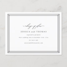 Senareläggning av chic i Bröllop Ändra datum