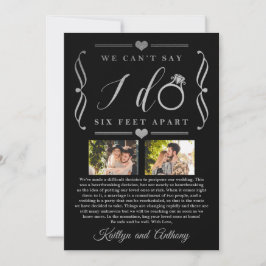 Senareläggning av datum för sex fot med Bröllop Spara Datumet