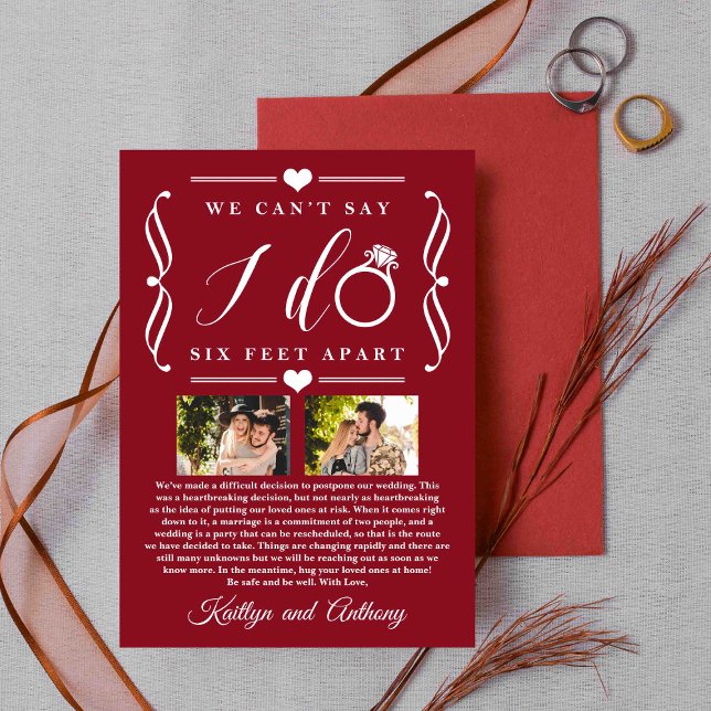 Senareläggning av datum för sex fot med Bröllop Spara Datumet (Skapare uppladdad)