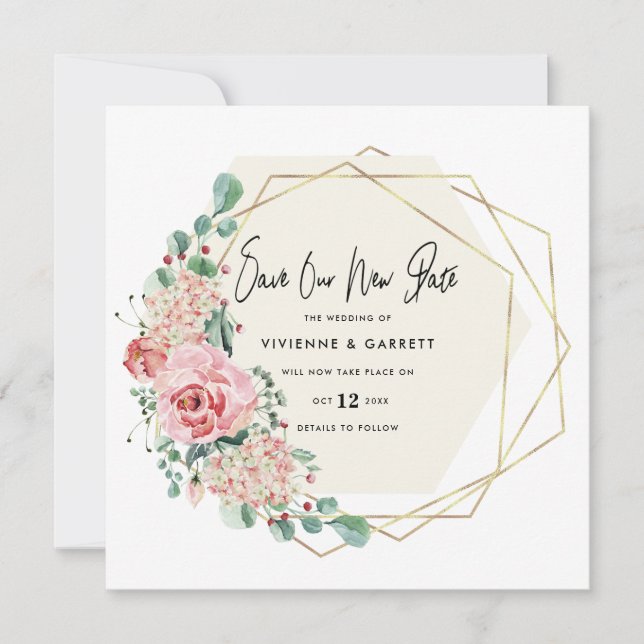 Senarelagt datum för nydatum för Bröllop Bröllop Spara Datumet (Framsida)