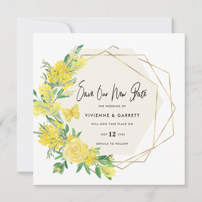 Senarelagt datum för nydatum för Bröllop Bröllop Spara Datumet (Framsida)