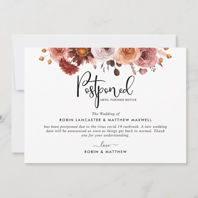 Senarelagt händelsemeddelande,  Burgundi-kort Inbjudningar (Framsida)