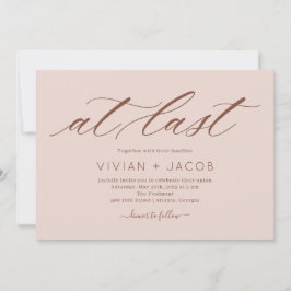 Senast utvärderad, modern bröllopsinbjudan i FÄRG Inbjudningar