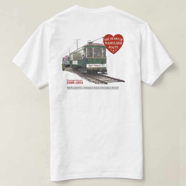 Senaste 70-årsjubileet i rolley - bild på baksidan t shirt (Design baksida)