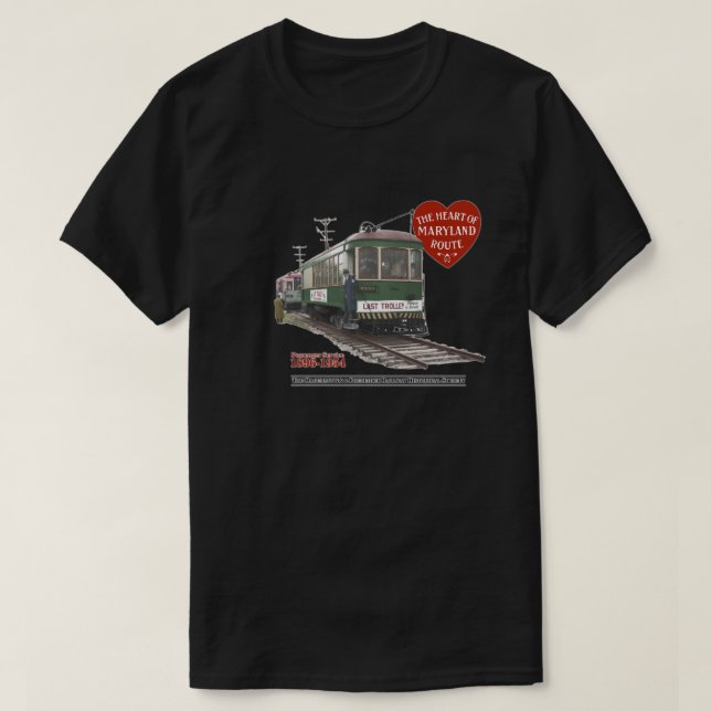 Senaste 70-årsjubileet i Trolley - Bild på framsid T Shirt (Design framsida)