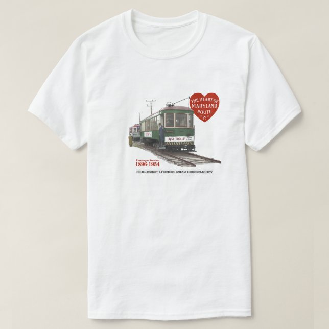 Senaste 70-årsjubileet i Trolley - Bild på framsid T Shirt (Design framsida)