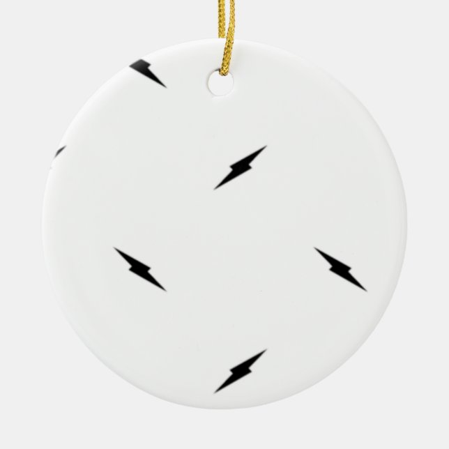Senaste Anpassningsbarna TextLogo Ceramic Ornament (Framsidan)
