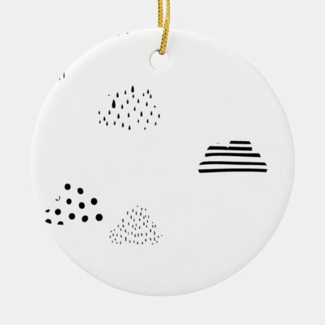 Senaste Anpassningsbarna TextLogo Ceramic Ornament (Framsidan)