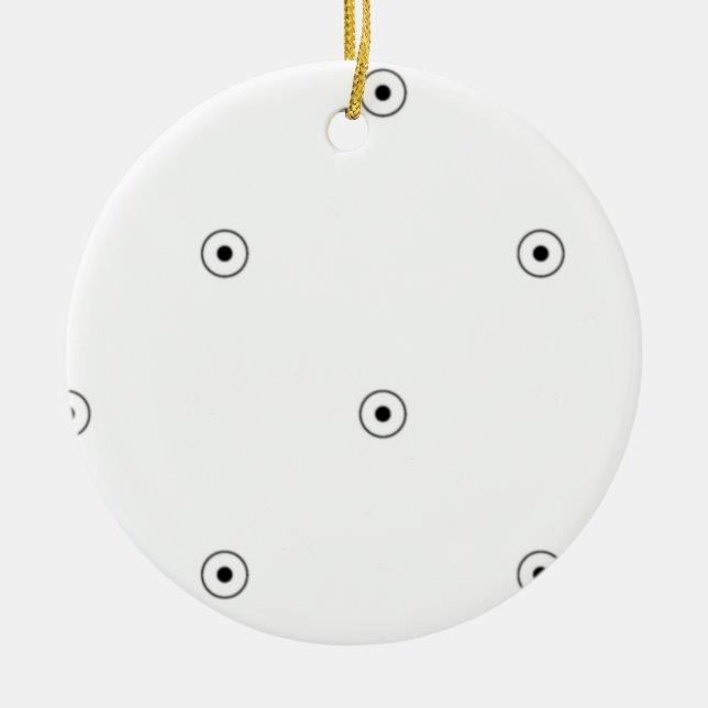 Senaste Anpassningsbarna TextLogo Ceramic Ornament (Framsidan)