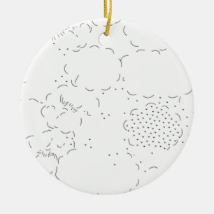 Senaste Anpassningsbarna TextLogo Ceramic Ornament
