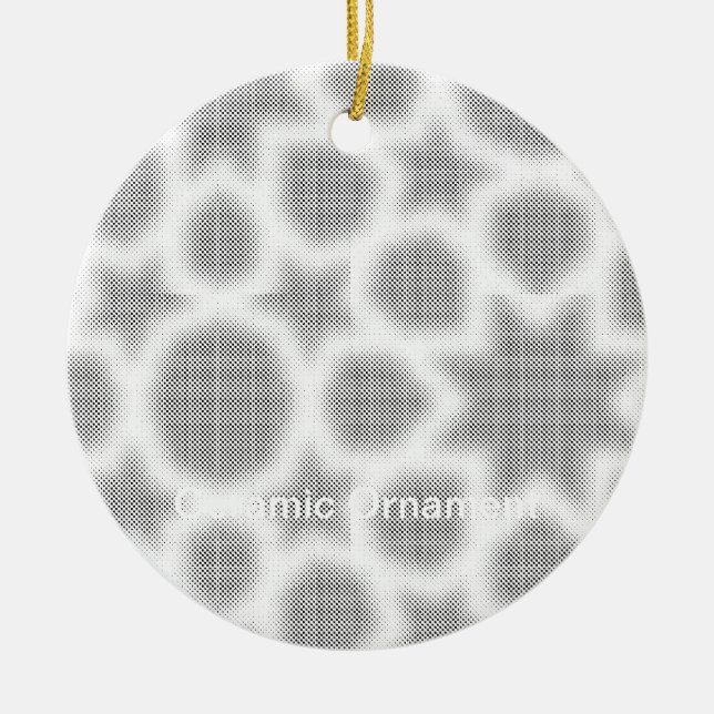Senaste Anpassningsbarna TextLogo Ceramic Ornament (Framsidan)