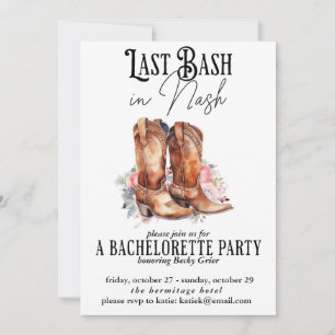 Senaste Blommigten i Nash Bachelorette Party Inbjudningar