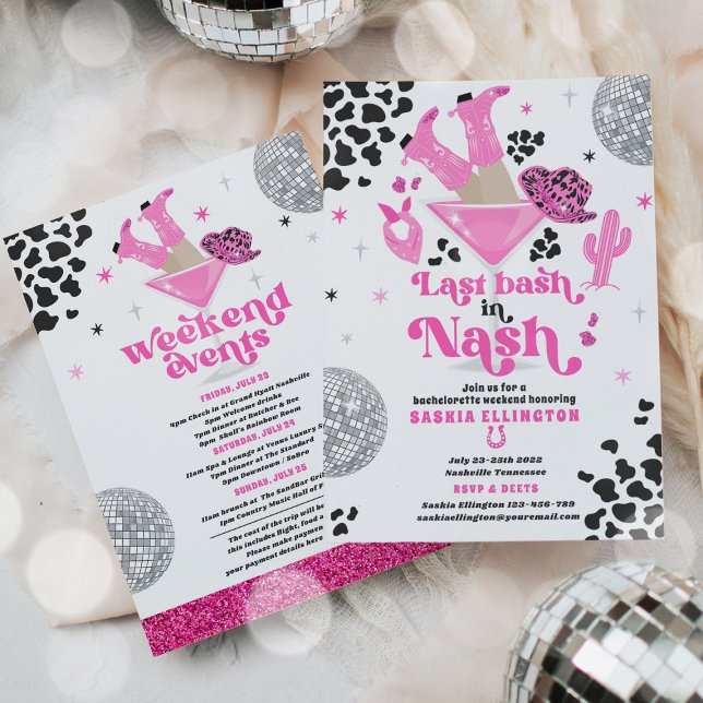 Senaste bytet i Nash Bachelorette Helg på italiens Inbjudningar (Skapare uppladdad)