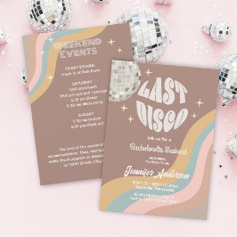 Senaste Disco 70-talet: Retro Groovy Bachelorette  Inbjudningar