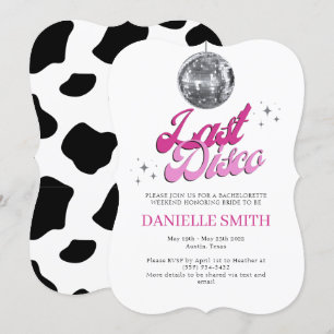 Senaste Disco Bachelorette Party-tema Kokutskrift Inbjudningar