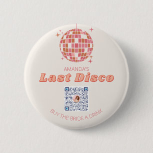 Senaste Disco Bachelorette Party Venmo QR-kodnål Knapp