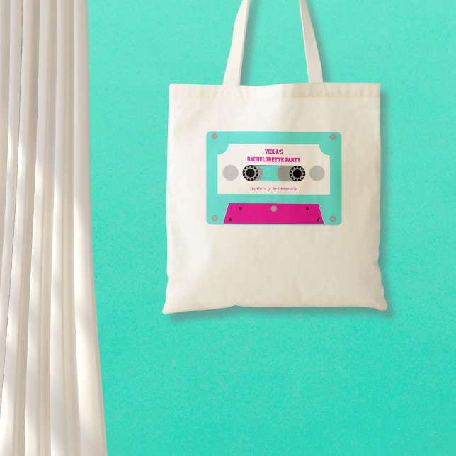 Senaste Disco Cassette Tape Bachelorette Party Tygkasse (Last Disco Cassette Tape Bachelorette Party Tote Bag)