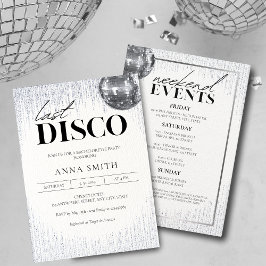 Senaste Disco Glitz & Glam Bachelorette Party Inbjudningar