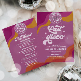 Senaste Disco Retro 70 Bachelorette Helg Itinerary Inbjudningar