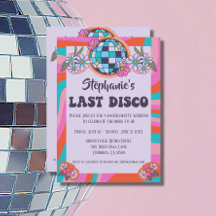 Senaste Disco Retro Bachelorette-inbjudan