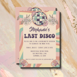 Senaste Disco Retro Bachelorette-inbjudan Inbjudningar