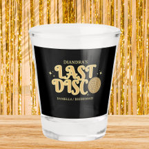 Senaste Disco Retro Golden & Black 70-talet Bachel