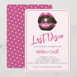 Senaste Disco Shock rosa Sassy-Roligten Bacheloret Inbjudningar