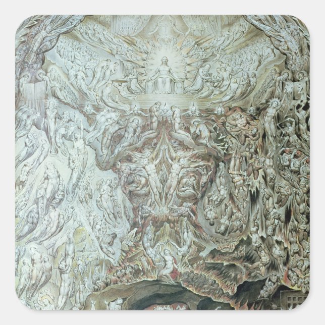 Senaste domen fyrkantigt klistermärke (Framsida)