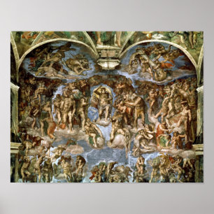 Senaste domen, Sistine Chapel, 1538-41 Poster