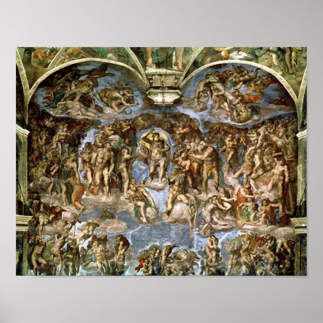 Senaste domen, Sistine Chapel, 1538-41 Poster (Framsidan)