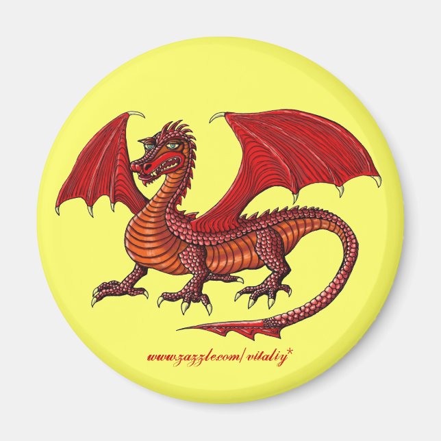 Senaste Dragon-magnetdesign Magnet (Framsidan)