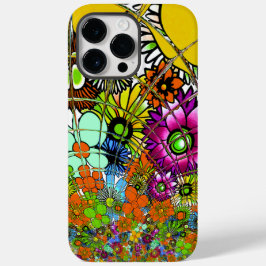 Senaste färgade Blommönstret Design Art