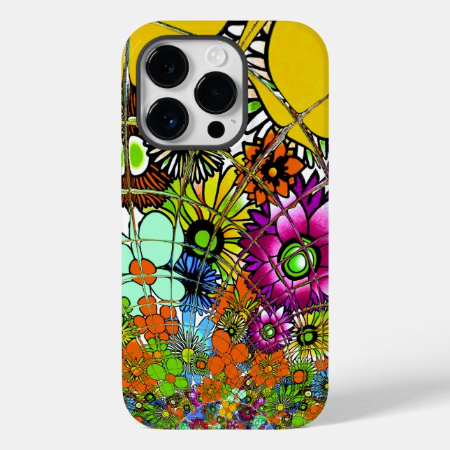 Senaste färgade Blommönstret Design Art (Baksida)