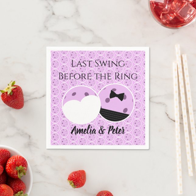 Senaste gången före Bröllop-pipan i Ring Pappersservett (Insitu)