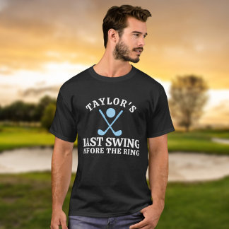 Senaste gången före Golf Bachelor i Ring T Shirt