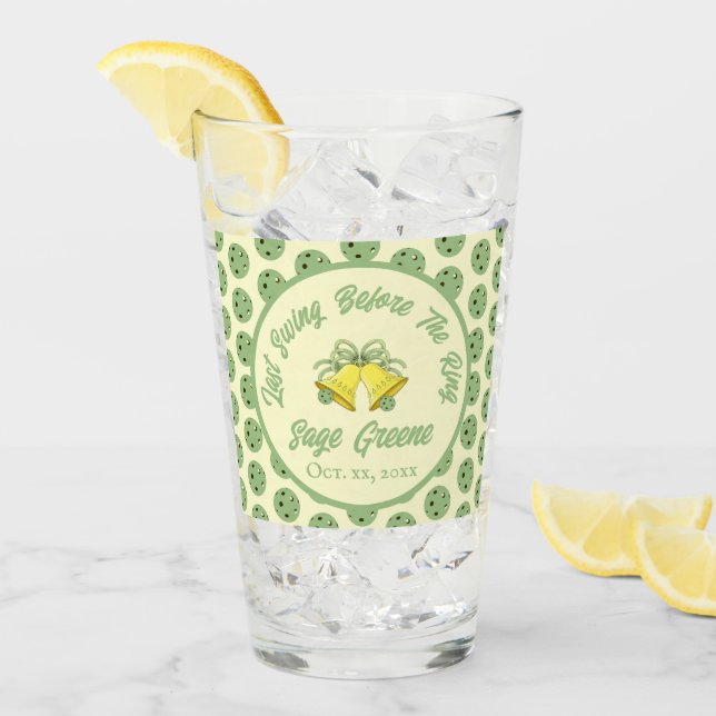 Senaste gången före Pickleball Ring Sage & Cream Glaskopp (Framsida Ice)