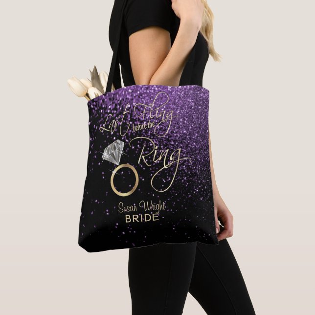 Senaste gången före Ring Bachelorette - Lila Tygkasse (Närbild)