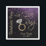 Senaste gången före Ring Bachelorettes Lila Pappersservett<br><div class="desc">Napkins. Senast passera före redot Ring Bachelorette Napkins för att du ska anpassa dig. Det finns matchande produkter eller så kan du bara överföra designen till en annan produkt. Om det behövs..Du kan radera all text och börja om från början med egna alternativ för text, färg och teckensnitt med området...</div>