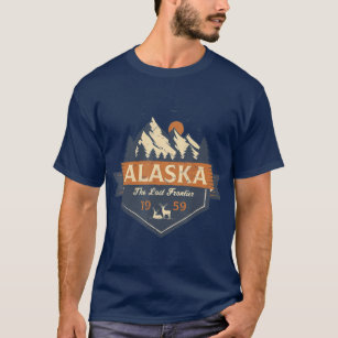Senaste gränsskiktet Retro Alaska T Shirt