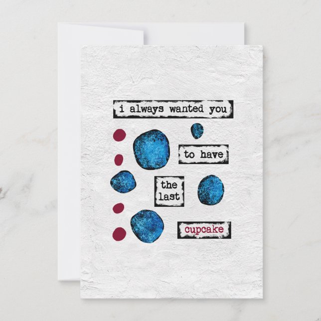 Senaste gratulationskort för cupkaka kort (Framsida)