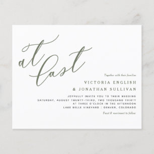 Senaste Grönten inbjuds Modern Calligraphy Wedding