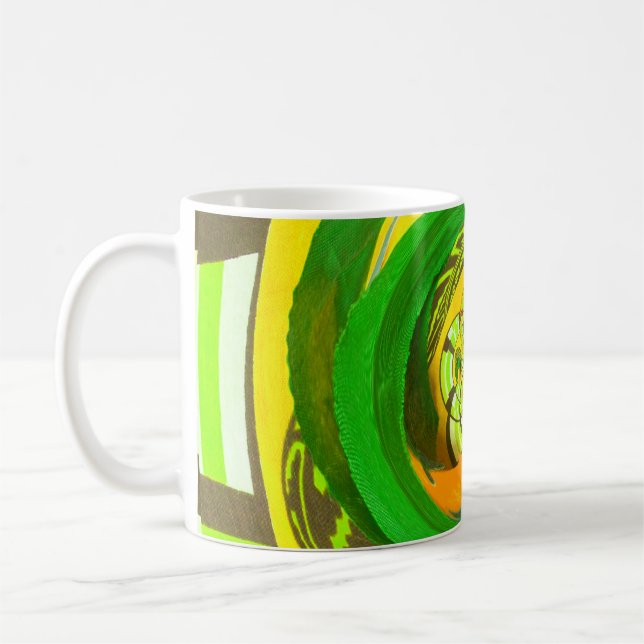 Senaste Gul ros-design Kaffemugg (Vänster)