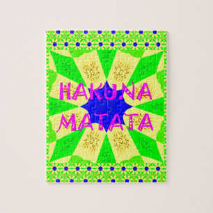 Senaste Hakuna Matata Vacker Fantastisk Design Col Pussel