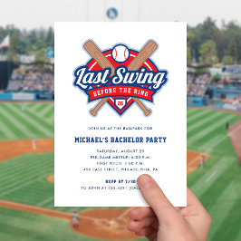 Senaste inbjudan till Baseball Bachelor-partiet